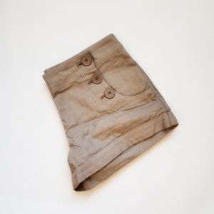 🍂 | Tan Linen Shorts